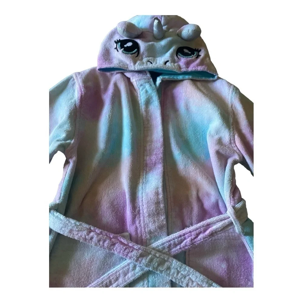SAINT EVE-TERRY CLOTH UNICORN ROBE-Size 5/6